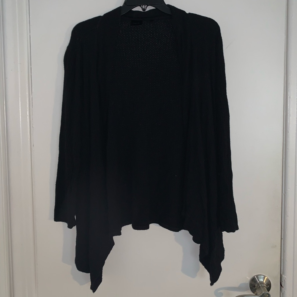 Lightweight Waffle Open Cardigan